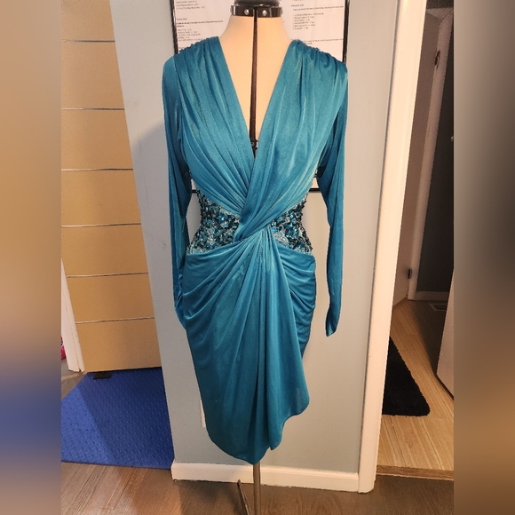 Tadaski Turquoise Dress - Picture 1 of 2